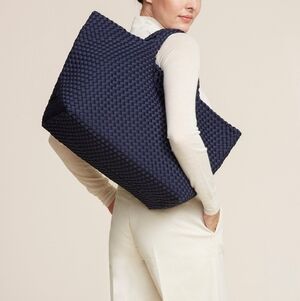 NAGHEDI ST BARTHS LARGE TOTE BAG - INK BLUE